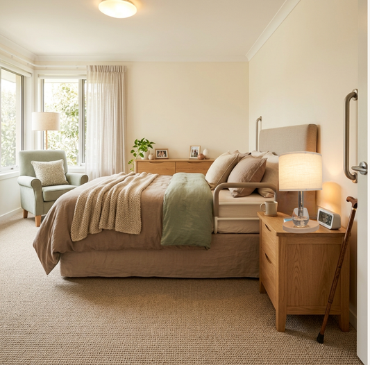 Safe bedside hydration for seniors: preventing falls