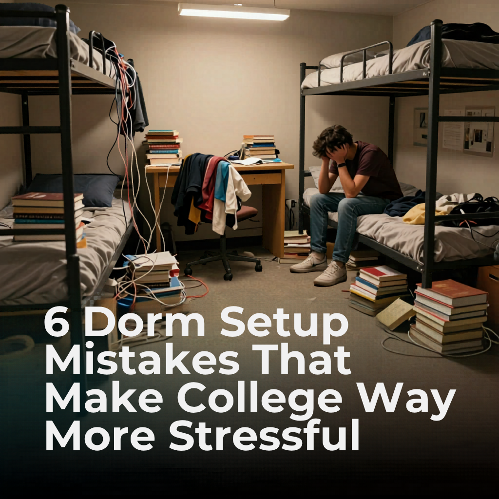 6 Dorm Setup Mistakes That Make College Way More Stressful