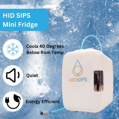 Dispensador de agua eléctrico con mini refrigerador de 4 litros y sistema de filtración de agua