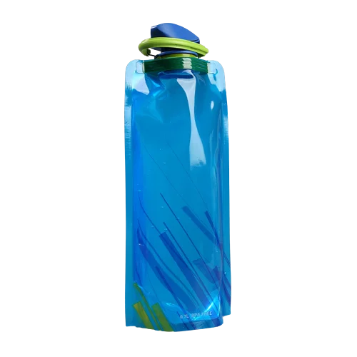 Botella de agua plegable plegable ligera reutilizable de 700 ml