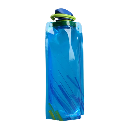 Botella de agua plegable plegable ligera reutilizable de 700 ml