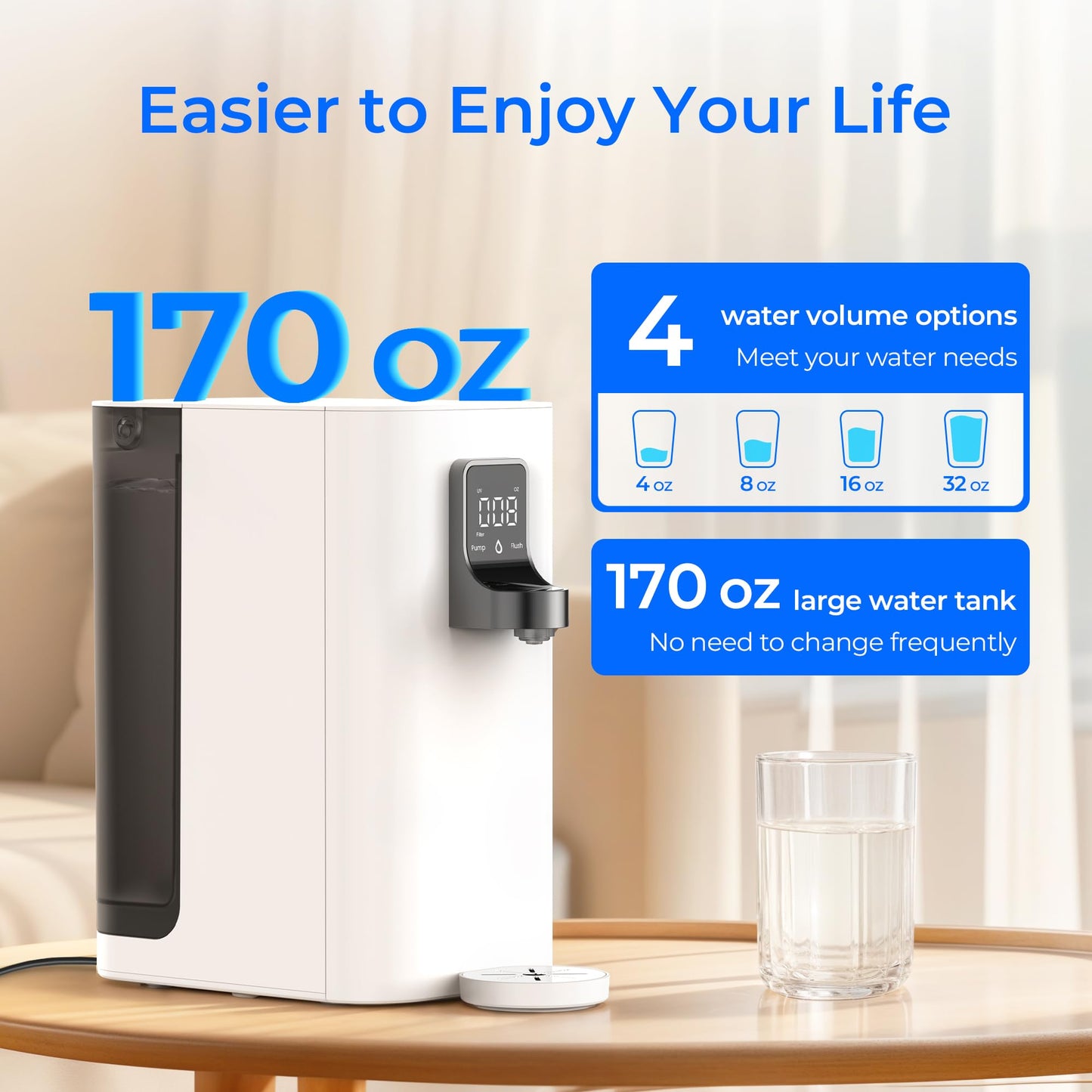 Countertop Alkaline Reverse Osmosis Water Filter System K19-SFK