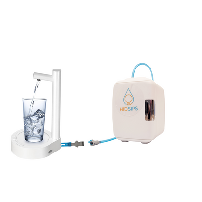 SYPS Desktop Water Dispenser Mini Fridge and Filtration System - Refurbished