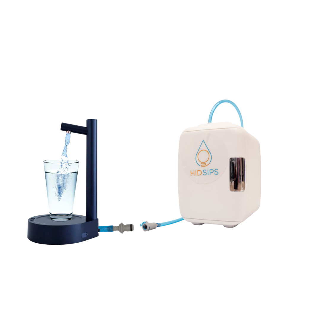 SYPS Desktop Water Dispenser Mini Fridge and Filtration System