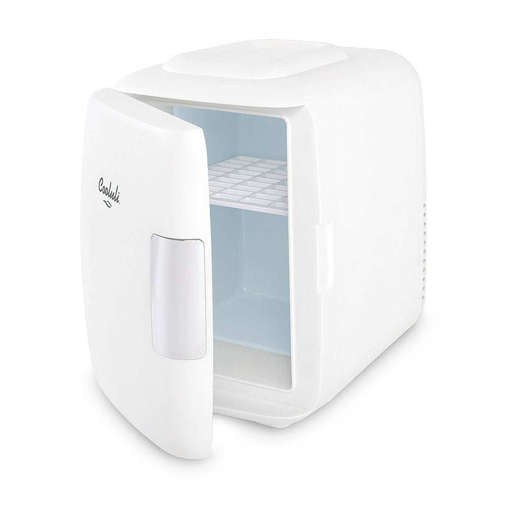 Cooluli - Classic 0.1 Cu. Ft. Mini Fridge - White (NOT HYDRALAMP COMPATIBLE)